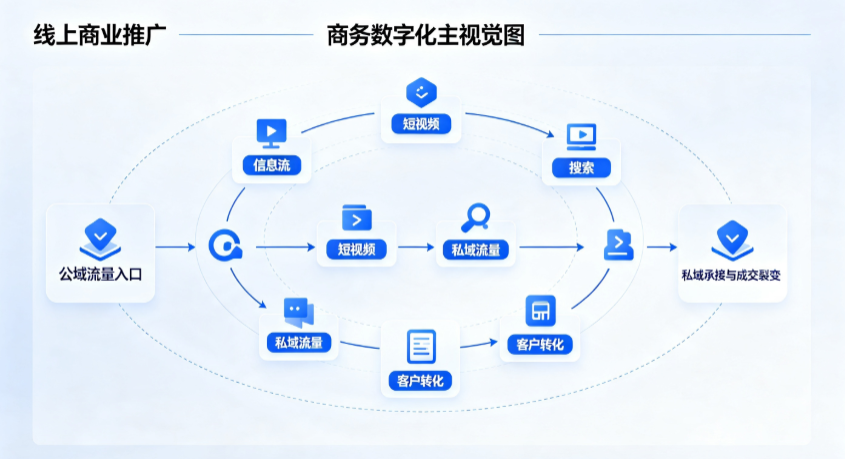 白云区线上商业推广怎么做？全域流量闭环搭建与低成本转化实战指南